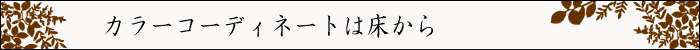 ちょっとインテリア【カラーコーディネートは床から】