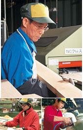 品質の高い家具をお客様に届けるため厳しい品質管理と徹底した技術管理のもと国内生産にこだわります。