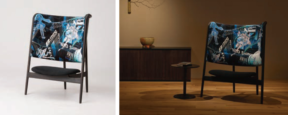 カンディハウス 「初音ミクアートチェア」 ― 村内美術館に展示